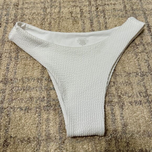 Monday Swimwear White Sand Crinkle Byron Bottom - Picture 4 of 4